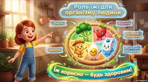 Презентація «Роль їжі для організму людини»
