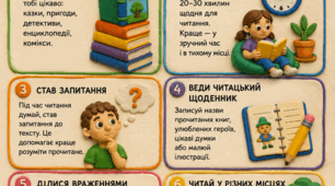 Пам’ятка «Як читати влітку» для учнів 3–4 класів (для батьківських чатів та рекомендацій на літо)