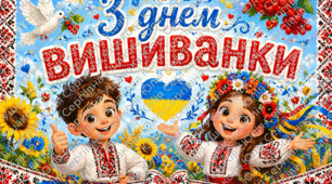💙💛 Плакат “З Днем Вишиванки”💙💛