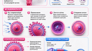 Серія плакатів «Ембріональний розвиток людини (ембріогенез)»