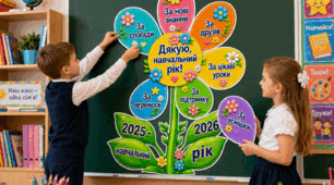 Останній урок 🌸 Квітка подяки “Дякую, навчальний рік!” 🌸