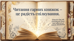 Читання гарних книжок - це радість спілкування. Ірина Вертейко "Сила слова"