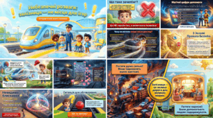 🚆⚡ «Небезпечні розваги: залізниця — не місце для ігор!» презентація про безпеку на залізниці + зачепінг, контактну мережу та правила поведінки | НУШ 1–5 класи