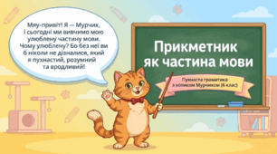 «Прикметник з котиком Мурчиком»