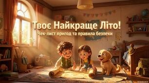 Чек-лист на літні канікули. Відпочинок і безпека. Презентація+інфографіка