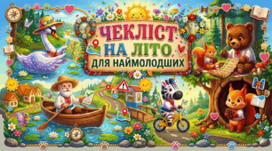 Ігровий чекліст на літо для наймолодших