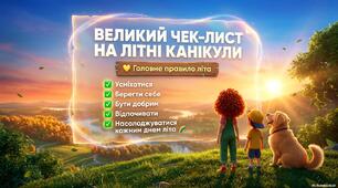 Великий чек-лист на літні канікули. Презентація+інфографіка