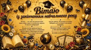 Вітання учнів із закінченням навчального року