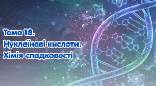 Тема 18. Нуклеїнові кислоти. Хімія спадковості