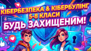 Презентація та відеоматеріал для учнів 5-8 класів  з предмету БЕЗПЕКОВИЙ ПРАКТИКУМ на тему  “Кібербезпека та булінг: як розпізнавати ознаки булінгу і кібербулінгу та ефективно на них реагувати”