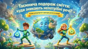 Презентація "Таємнича подорож сміття"(сортування сміття)