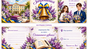 Яскраве запрошення на свято Останнього дзвінка