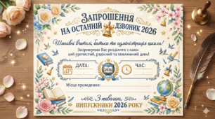 Запрошення на останній дзвоник💐