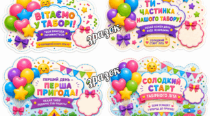 Вітальні листівки для учасників табору “Солодкий старт літа”
