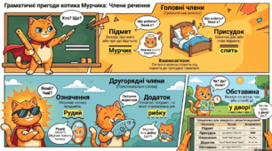 Мурчик про члени речення