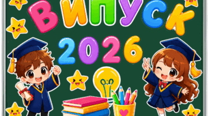 Оформлення класної дошки / фотозони до свята «Випуск 2026»