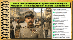 Австро-Угорщина – дуалістична монархія. Утворення нових незалежних держав на Балканах. 9 клас НУШ (2026). Всесвітня історія. За підручником Ладиченко Т.