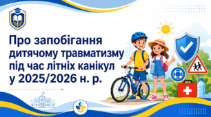 Наказ «Про запобігання дитячому травматизму під час літніх канікул у 2025/2026 н. р.»