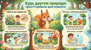 Плакат. Будь другом природі.