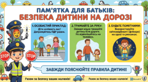«Безпека на дорозі» пам'ятка для батьківського куточка