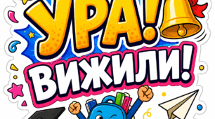 Набір святкових стікерів до Останнього дзвоника