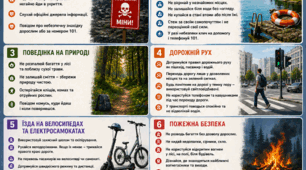 Пам'ятка про безпеку на період літніх канікул для учнів 1-4, 5-7 та 8-11 класів