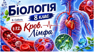 Кров. Лімфа. Презентація, інфографіка, робочий аркуш