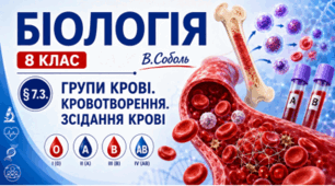 Групи крові. Кровотворення. Зсідання крові. Презентація, інфографіка, робочий аркуш