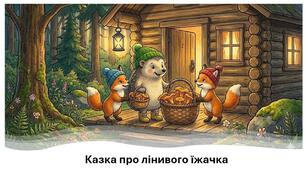 Презентація. Ольга Зубер. Казка про лінивого їжачка