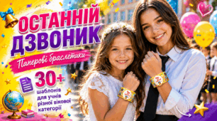 Останній Дзвоник. Паперові браслетики для учнів