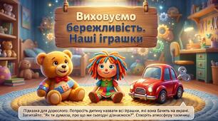 Презентація "Виховуємо бережливість. Наші іграшки" Соціум. Старша група.