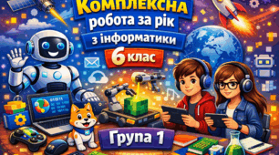 ГР 1. Комплексна робота за рік з інформатики 6 клас (за групами результатів)