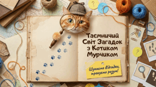 Таємничий світ загадок з котиком Мурчиком