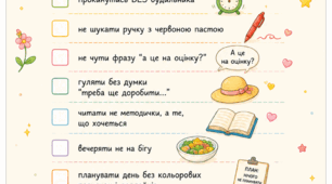 Чек лист для вчителя