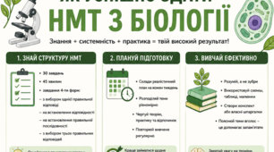 Інфографіка "Як успішно здати НМТ з біології"