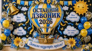 Останній дзвоник 2026 — оформлення дошки “Летимо назустріч мріям!” ✨