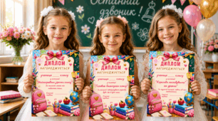 🎓Дипломи на кінець року. Жартівливі дипломи для учнів 1–4 класів 🎓