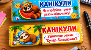 Яскраві літні обгортки для шоколадного батончика (25 варіантів)