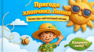 Казка "Пригоди хлопчика Липня"