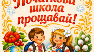 Постер  "Початкова школа прощавай!"