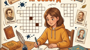 Кросворд за вивченими творами (8 клас)
