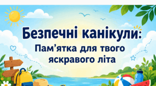 ☀️🕶️🏖️🕊️Безпечні канікули. Пам'ятка для твого яскравого літа