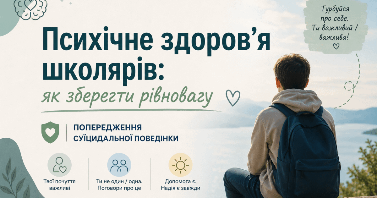 Презентація "Психічне здоров'я школярів: як зберегти рівновагу ...