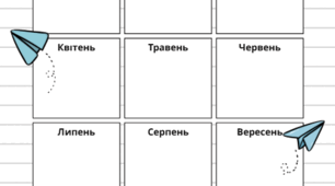 Плакат-календар «Дні народження класу» / «Class Birthdays» (Шаблон для заповнення)
