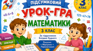 Конспект підсумкового уроку-гри з математики 3 клас (за підручником Б. Будного, НУШ)