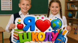 Плакат «Я люблю школу »