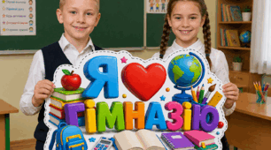 Плакат «Я люблю гімназію »