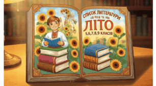 Список літератури  на  літо з  української літератури для учнів   5,6,7,8,9 класів