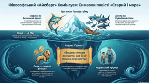 Філософсько-символічний зміст повісті "Старий і море". Людина і природа