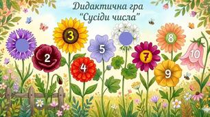 Дидактична гра "Сусіди числа"